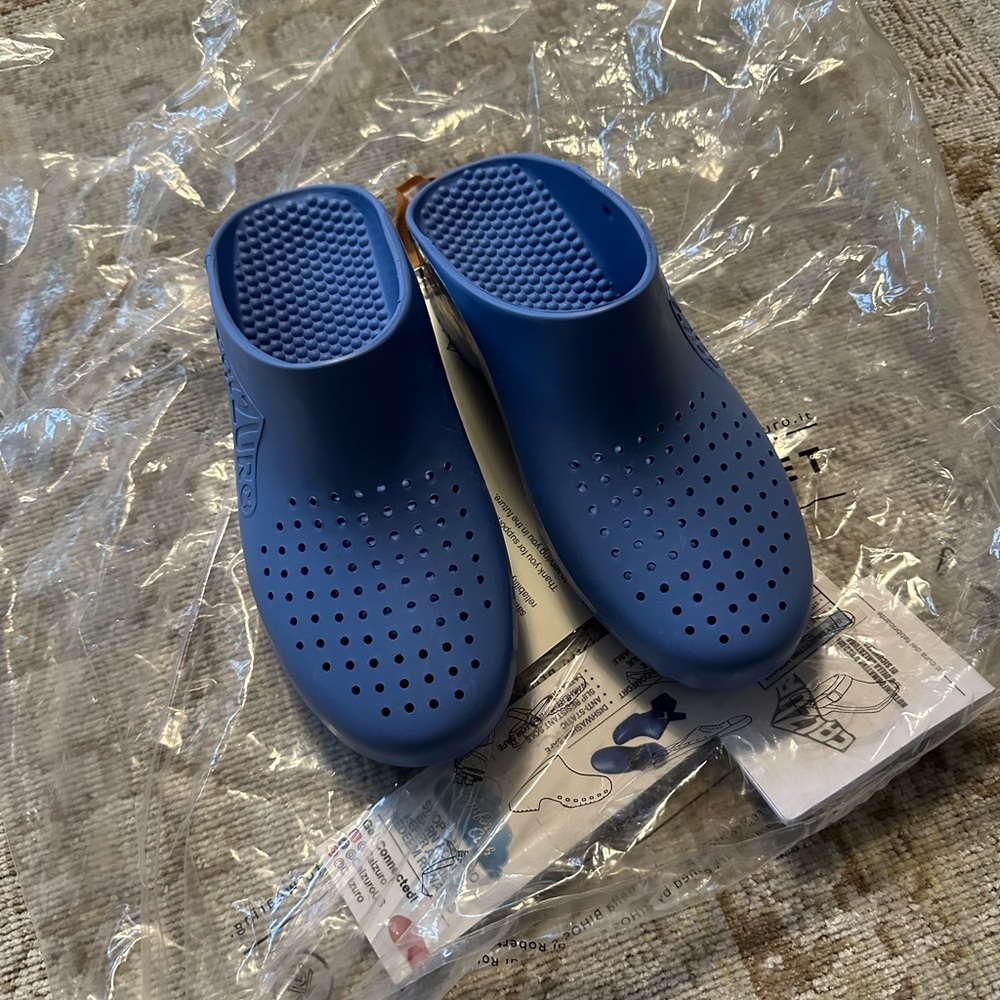 Blue Slip-On Clogs